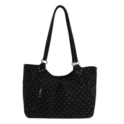 2026 Large Capacity Vintage PU Tote Bag for Student Casual Shoulder Wear