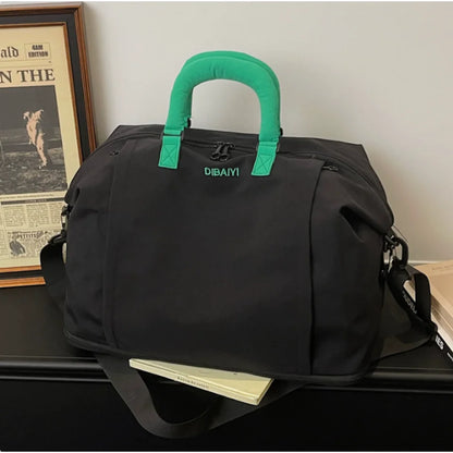New Large Tote Bag Dumpling Bag Nylon Waterproof Large Capacity Commuting Single Shoulder Handbag Diagonal Cross Long Handle