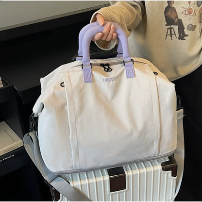 New Large Tote Bag Dumpling Bag Nylon Waterproof Large Capacity Commuting Single Shoulder Handbag Diagonal Cross Long Handle